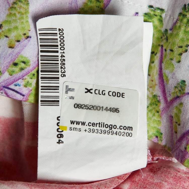 Pre Owned Just Cavalli Multicolor Printed Cotton Mini Dress L