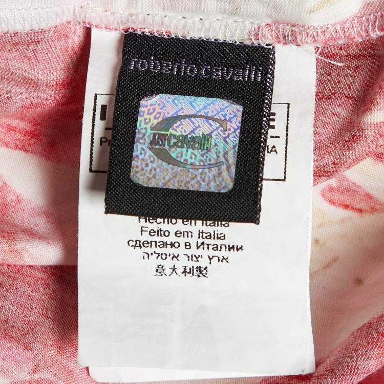 Pre Owned Just Cavalli Multicolor Printed Cotton Mini Dress L