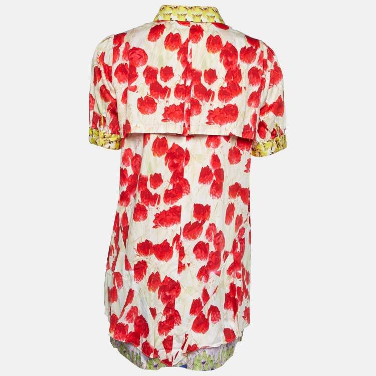 Pre Owned Just Cavalli Multicolor Printed Cotton Mini Dress L