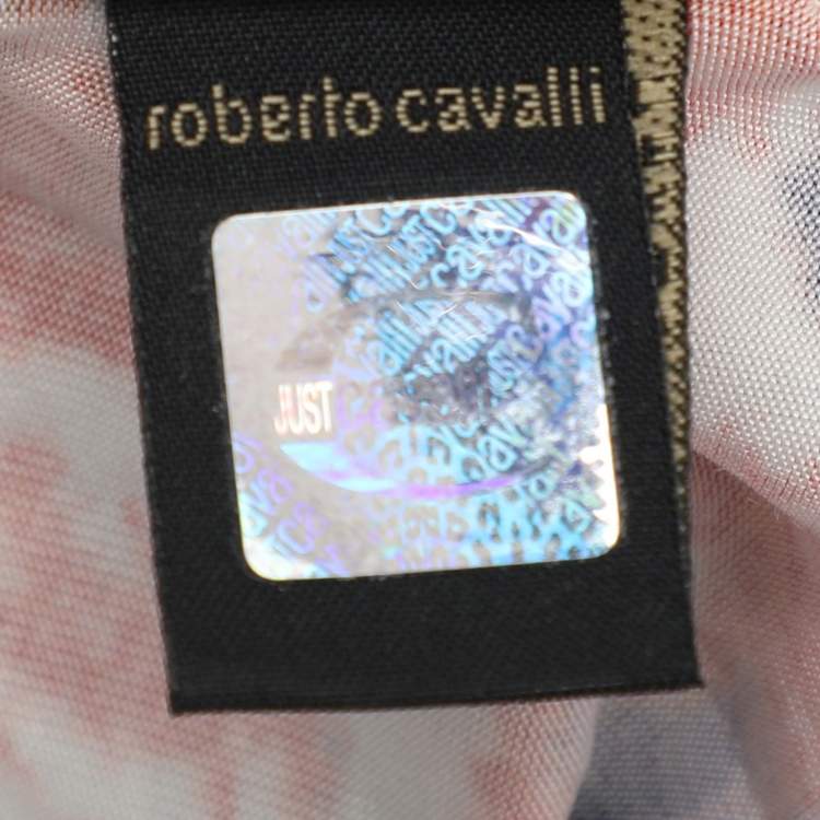 Pre Owned Just Cavalli Multicolor Printed Jersey Top S