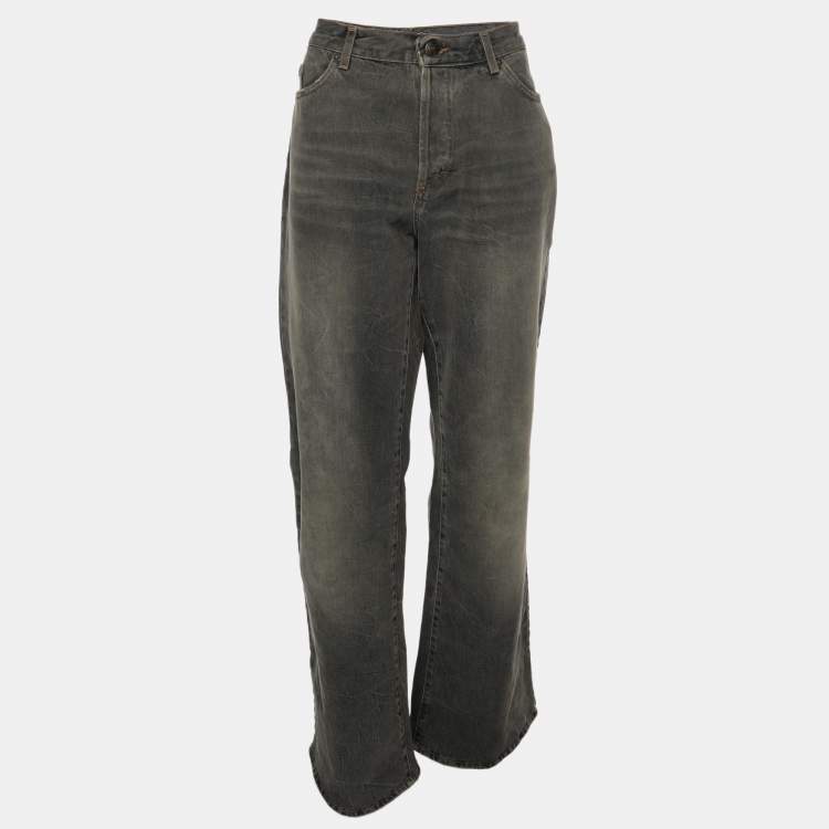 Pre Owned Just Cavalli Grey Denim Flared Jeans XXL