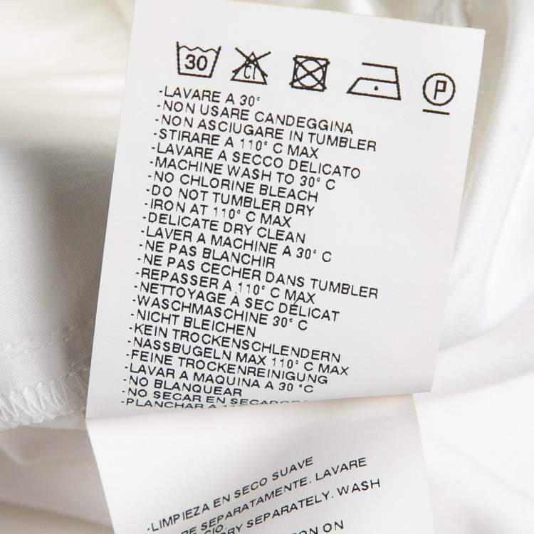 Pre Owned Just Cavalli White Cotton Mini Contrast Trim Mini Dress XS