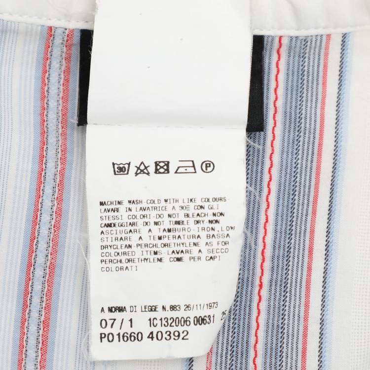 Pre Owned Just Cavalli Multicolor Striped Cotton Top XL