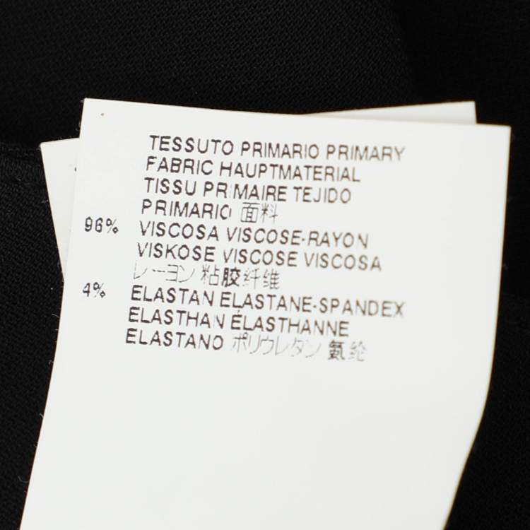 Pre Owned Just Cavalli Black Viscose Blend Trousers L