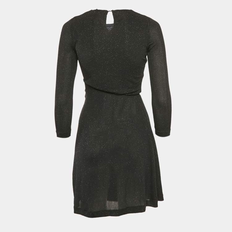 Pre Owned Just Cavalli Black Embellished Jersey Mini Dress S