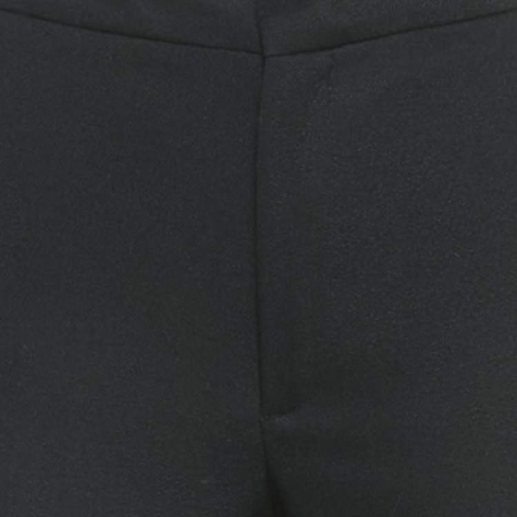 Pre Owned Just Cavalli Black Crepe Wool Formal Trousers S