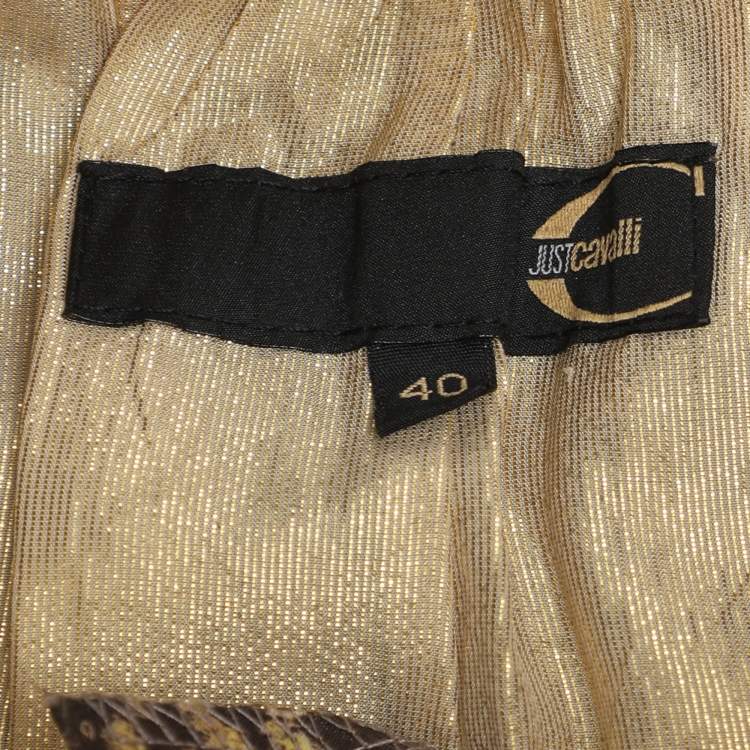 Pre Owned Just Cavalli Multicolor Printed Nylon Short S