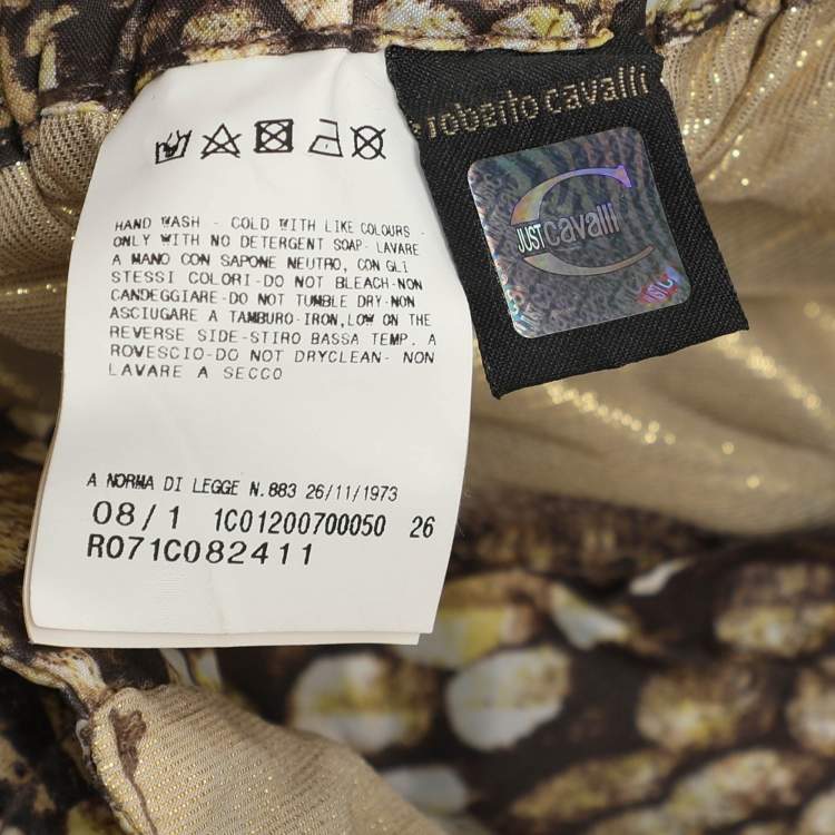 Pre Owned Just Cavalli Multicolor Printed Nylon Short S