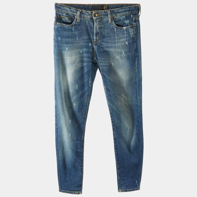 Pre Owned Just Cavalli Blue Denim Slim Fit Jeans S/Waist 29"