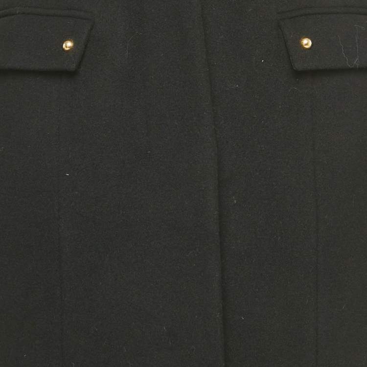 Pre Owned Just Cavalli Black Wool Tailored Coat S