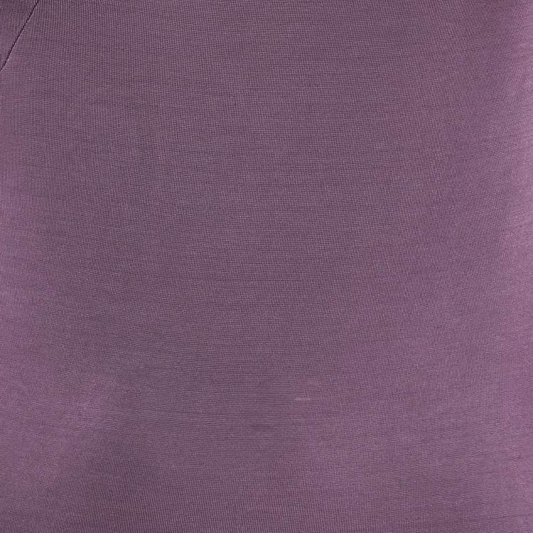 Pre Owned Just Cavalli Purple Jersey One Shoulder Top M