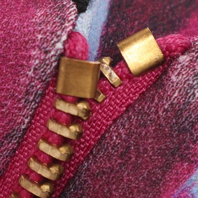 Pre Owned Just Cavalli Multicolor Printed Jersey Jacket S