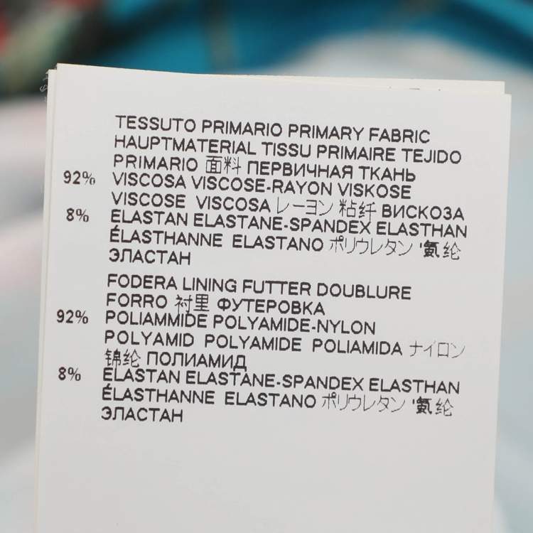 Pre Owned Just Cavalli Red Multicolor Printed Stretch Satin Long Sleeve V Neck Midi Dress L