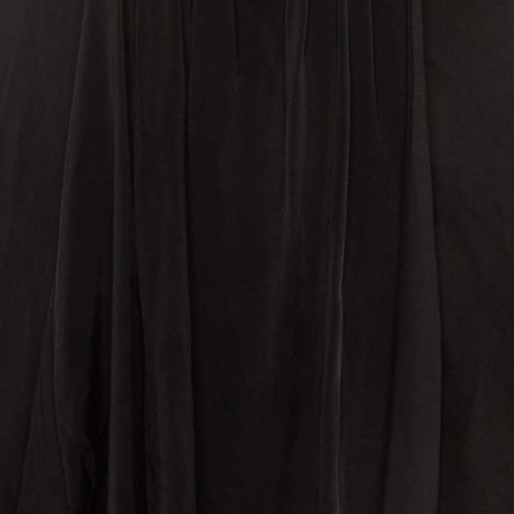 مملوكة مسبقًا Just Cavalli Black Jersey Plunge Neck Top M