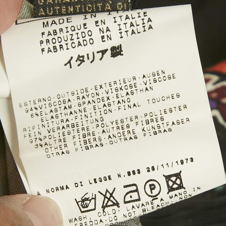 Pre Owned Just Cavalli Multicolor Printed Jersey & Silk Top & Skirt Set S/M