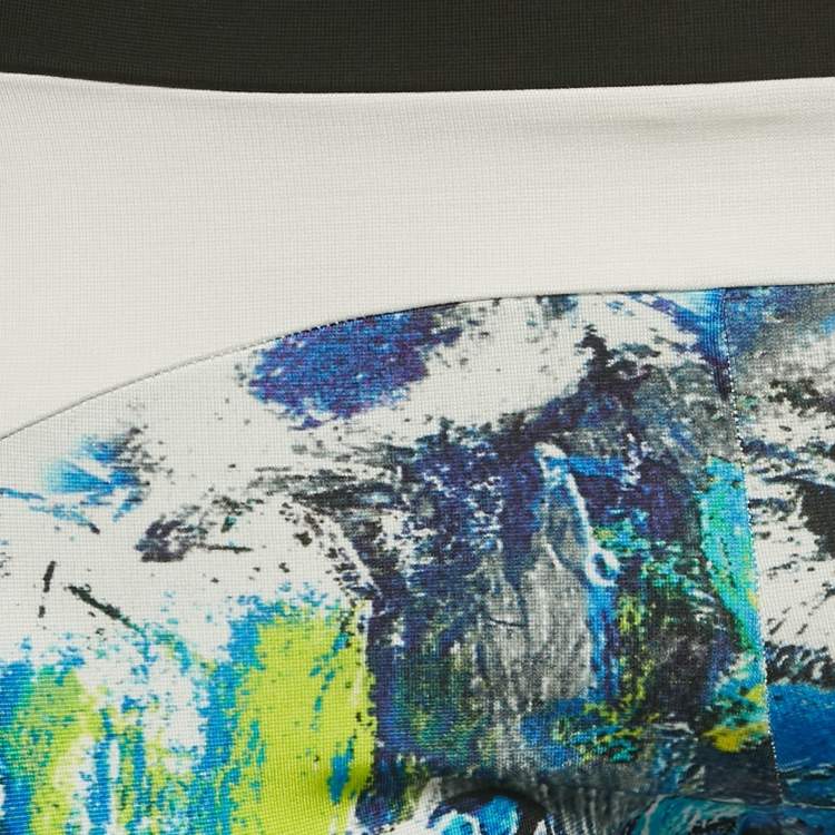 Pre Owned Just Cavalli Multicolor Printed Jersey Leggings M