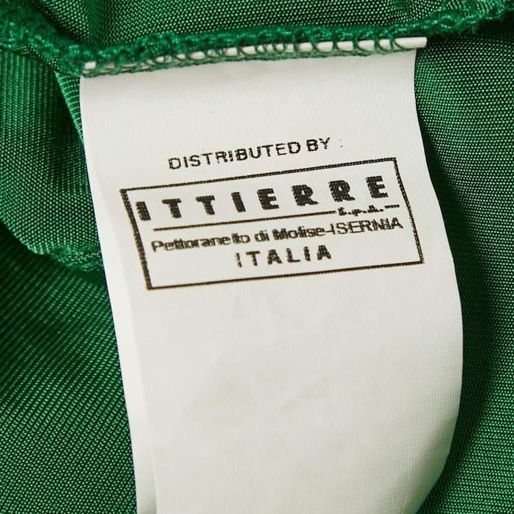 Pre Owned Just Cavalli Green Jersey Layered Blouse XS