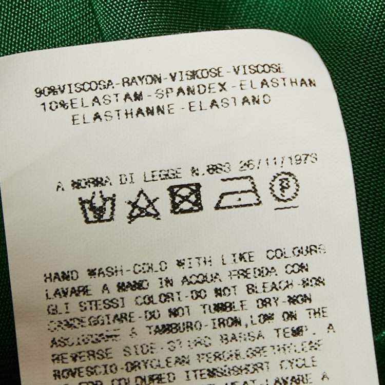 Pre Owned Just Cavalli Green Jersey Layered Blouse XS