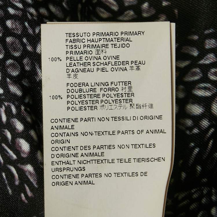 مملوكة مسبقًا Just Cavalli Black Leather Lace-Up Jacket S