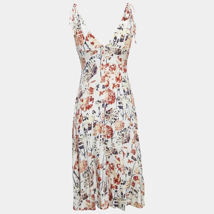 مملوكة مسبقًا Just Cavalli Multicolour Jersey Floral Print Sleeveless Dress M