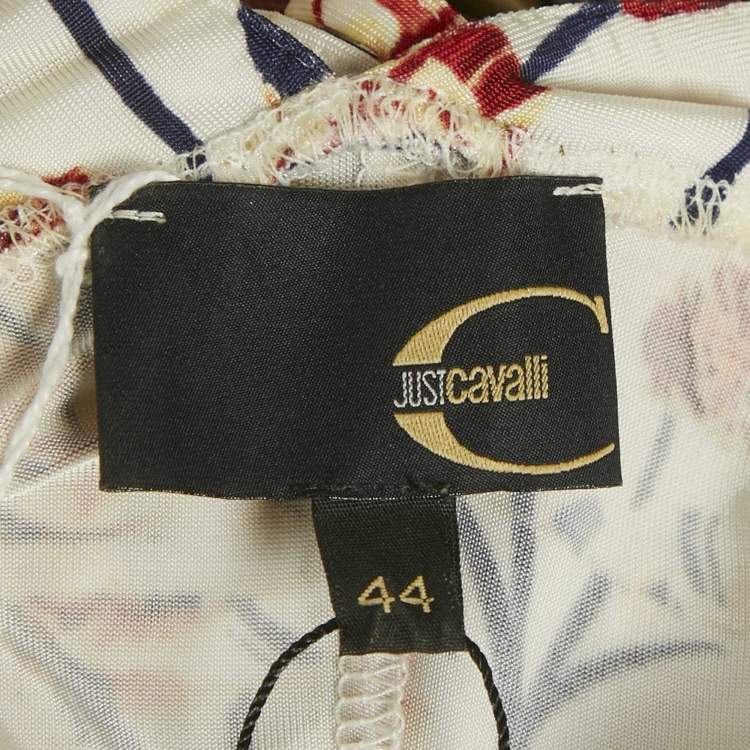 مملوكة مسبقًا Just Cavalli Multicolour Jersey Floral Print Sleeveless Dress M