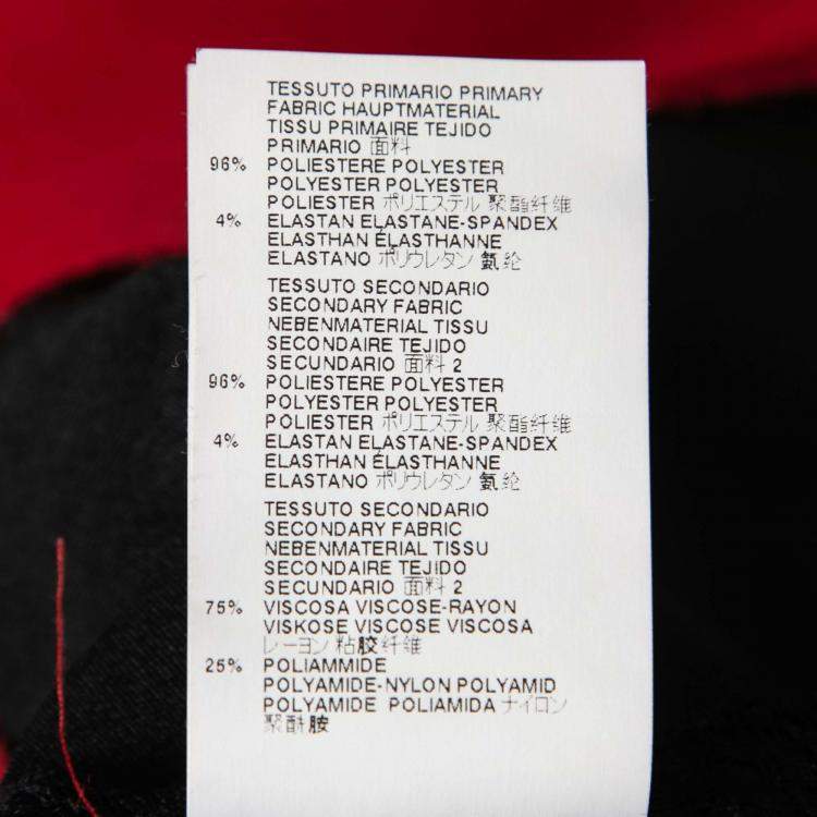 Pre Owned Just Cavalli Dark Red Stretch Satin Contrast Lace Paneled V Neck Sheath Dress S