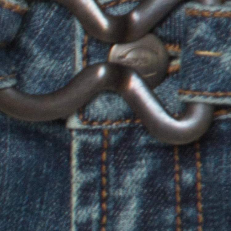 Pre Owned Just Cavalli Indigo Faded Denim Straight Fit Jeans M