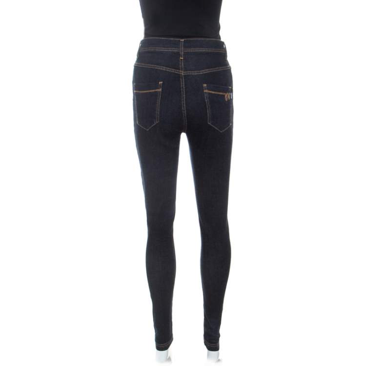 مملوكة مسبقًا Just Cavalli Blue Dark Wash Denim Slim Fit jeans M