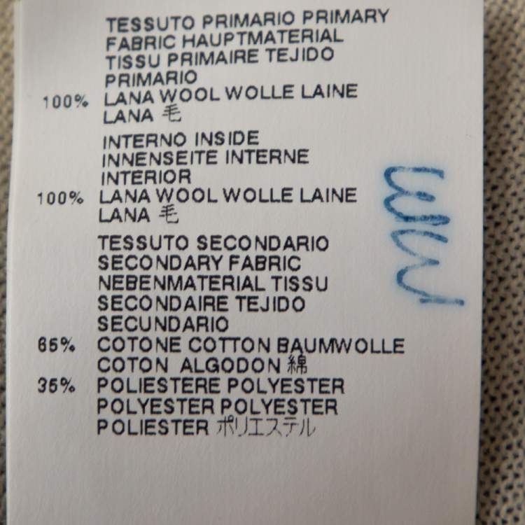 Pre Owned Just Cavalli Bicolor Wool Knit Button Front Cardigan M