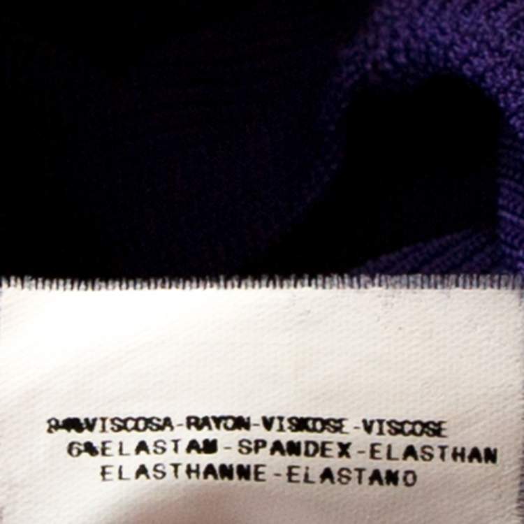 Pre Owned Just Cavalli Purple Stretch Jersey Sleeveless Mini Dress M