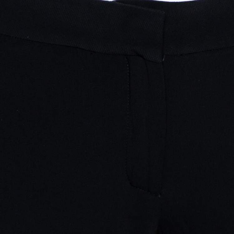 Pre Owned Just Cavalli Black Silk Blend Straight Leg Trouser S