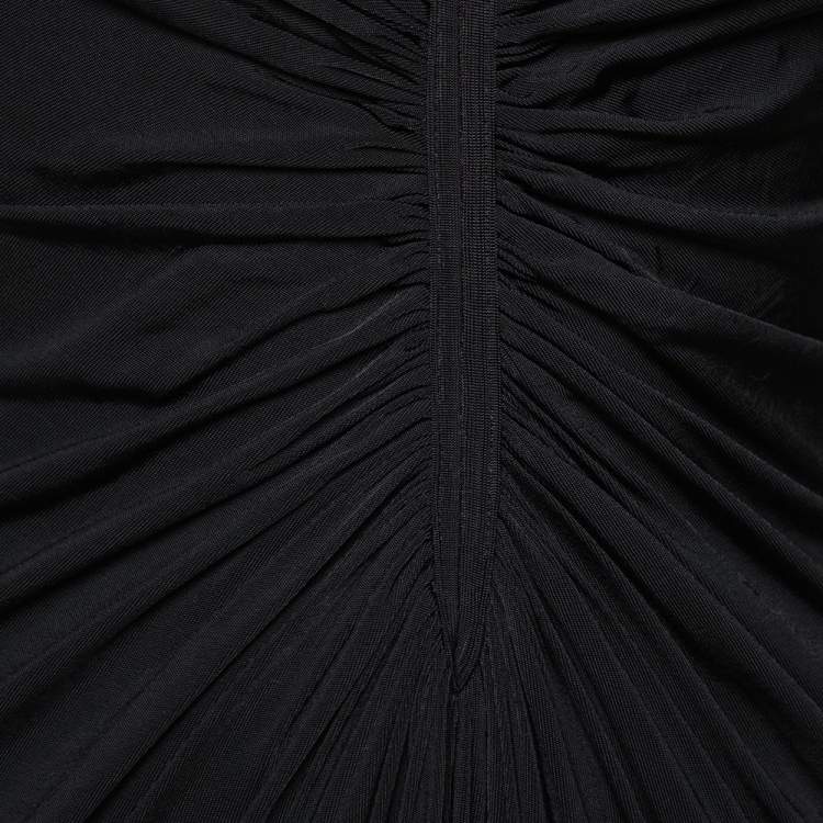 Pre Owned Just Cavalli Black Knit Halter Neck Flared Mini Dress S