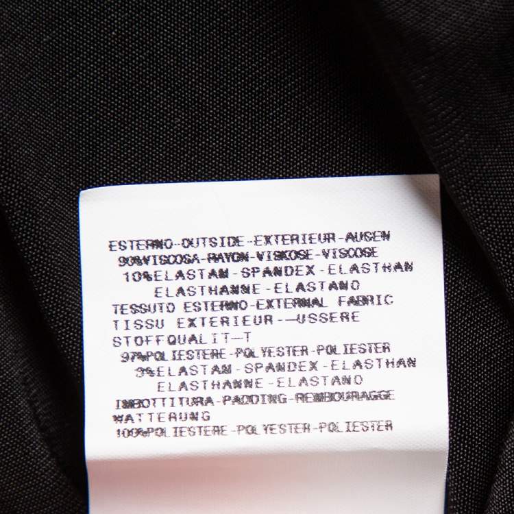 Pre Owned Just Cavalli Black Printed Jersey Puffed Armhole Detail T-Shirt S