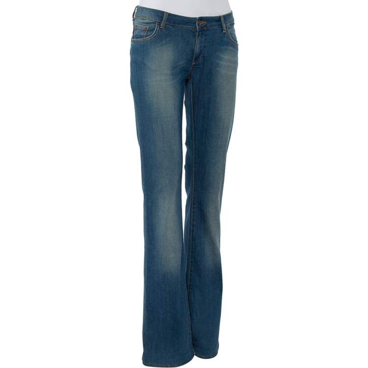 Pre Owned Just Cavalli Blue Denim Bootcut Jeans M