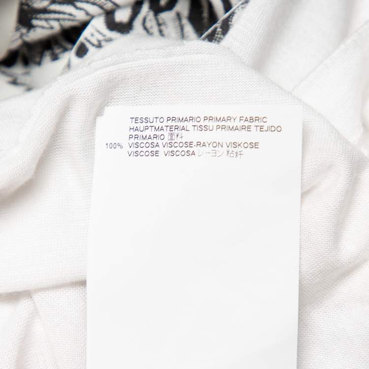 Pre Owned Just Cavalli White Logo Printed Cotton Roundneck T-Shirt L