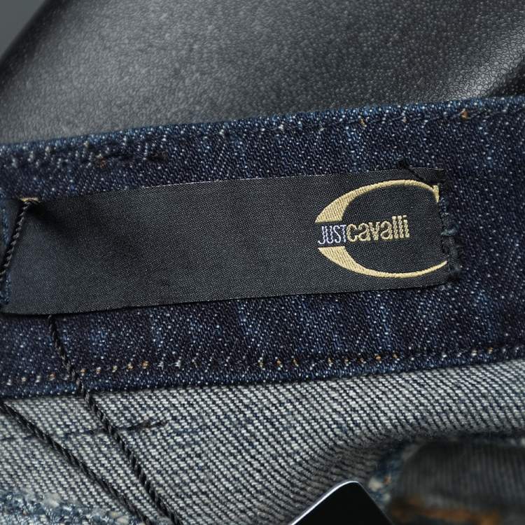 Pre Owned Just Cavalli Vintage Blue Denim Skirt S