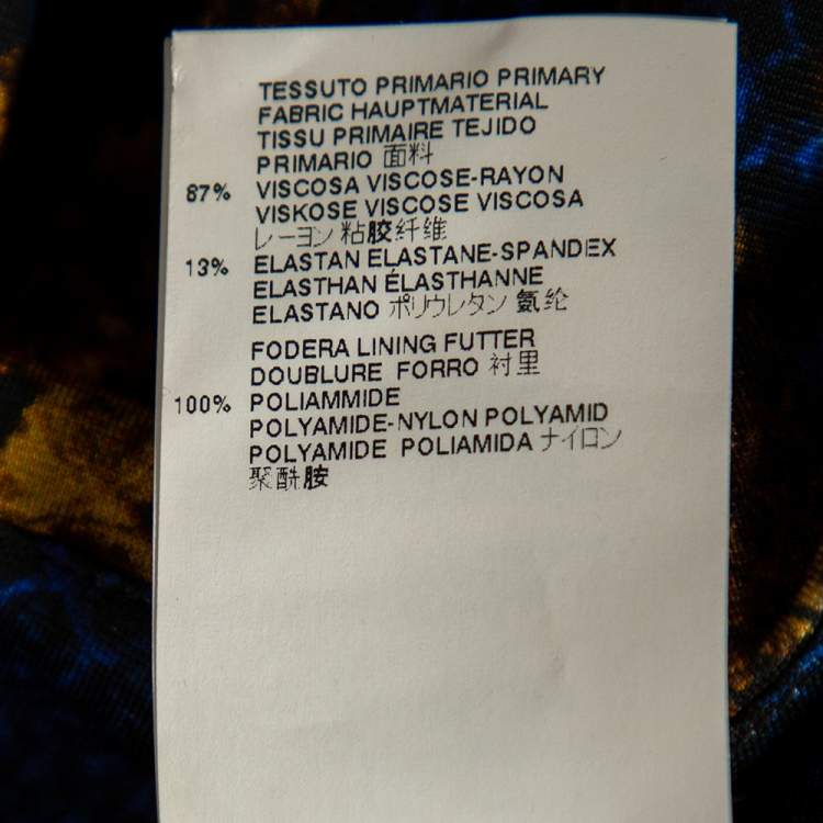 Pre Owned Just Cavalli Multicolored Snake Print Jersey Skirt XS