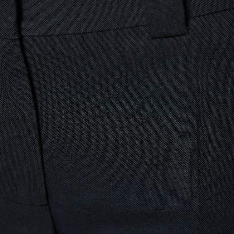 Pre Owned Just Cavalli Black Cotton Blend Straight Leg Pants S