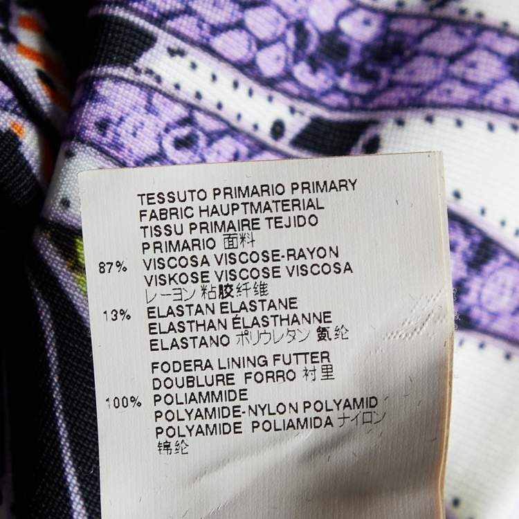 Pre Owned Just Cavalli Multicolor Printed Jersey Sheath Dress S