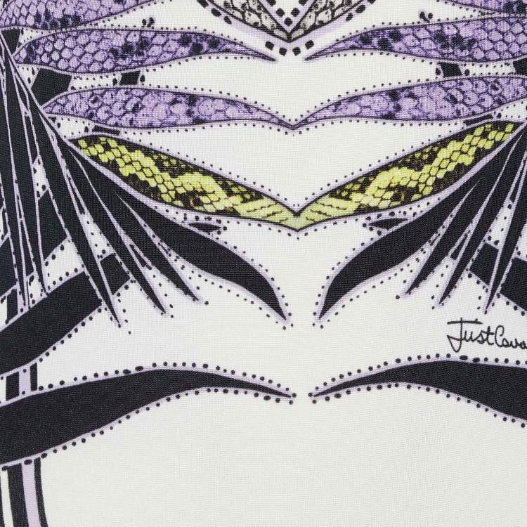 Pre Owned Just Cavalli Multicolor Printed Jersey Sheath Dress S