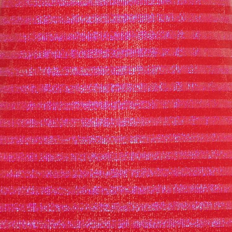 Pre Owned Just Cavalli Red/Pink Striped Lurex Knit Sleeveless Midi Dress S