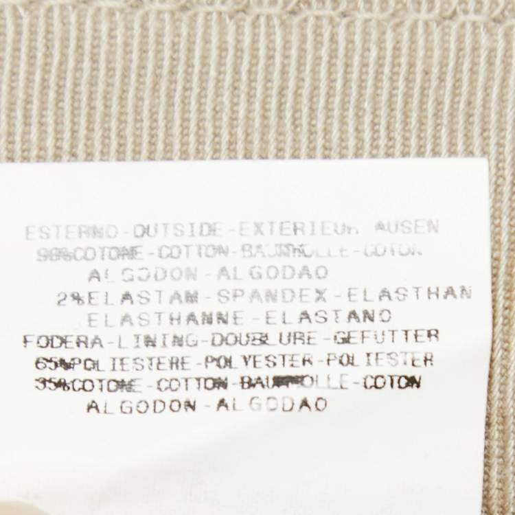 Pre Owned Just Cavalli Beige Cotton Skinny Cigarette Jeans M Waist 28"