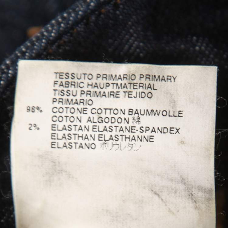 Pre Owned Just Cavalli Dark Blue Denim Flared Jeans S Waist 25"