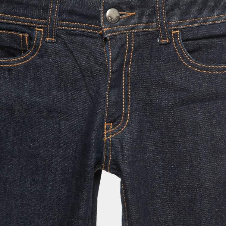 Pre Owned Just Cavalli Dark Blue Denim Flared Jeans S Waist 25"