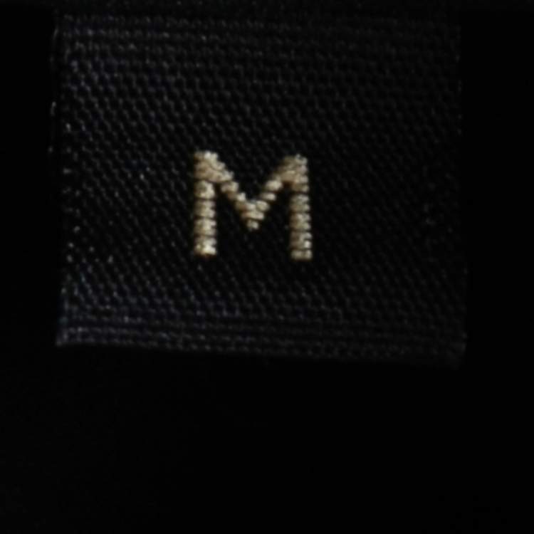 Pre Owned Just Cavalli Black Cotton Logo Crest Embroidered Shirt M