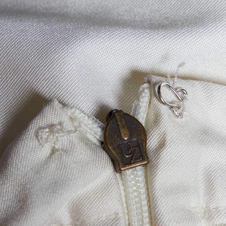 Pre Owned Just Cavalli Beige Pleated Mini Skirt M