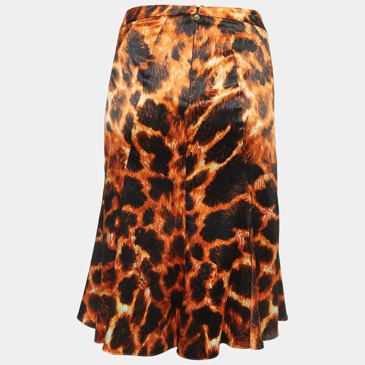 Orange hotsell leopard skirt