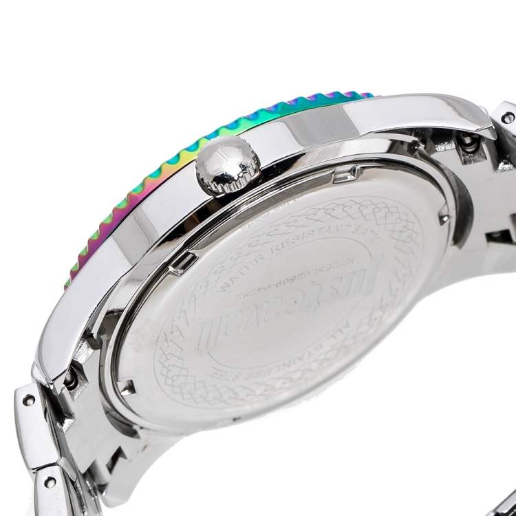 Pre Owned Just Cavalli Mother Of Pearl Stainless Steel Just Sunset Women's Wristwatch 36 mm