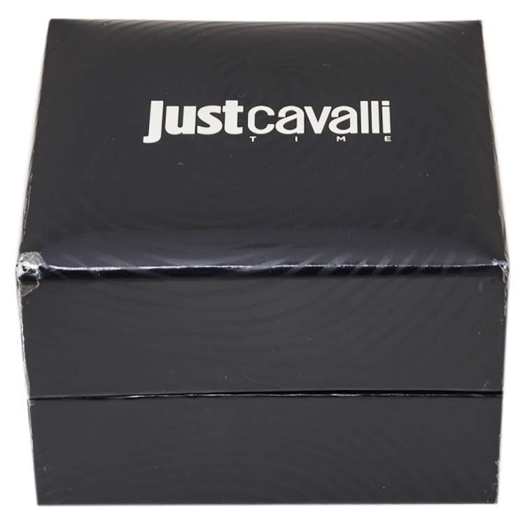 Pre Owned Just Cavalli Silver Two Tone Stainless Steel 7253587501 Milady Women's Wristwatch 34MM