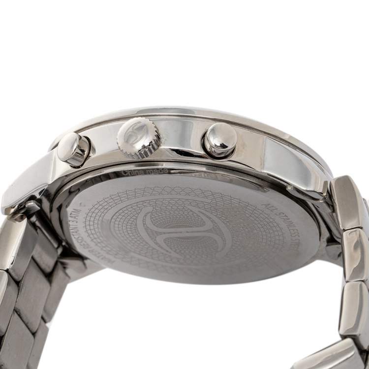 Pre Owned Just Cavalli Salmon Stainless Steel Class J R7253574501 Women's Wristwatch 38 mm